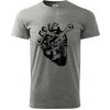 Cyklistovo srdce - Klasické pánske tričko vyššej gramáže - L ( Tmavosivý melír ) Cyklistovo srdce - Klasické pánske tričko vyššej gramáže - L ( Tmavosivý melír )