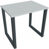 Hobis Pracovný stôl UNI O, 80x75,5x60 cm, sivá/čierna Hobis Pracovný stôl UNI O, 80x75,5x60 cm, sivá/čierna