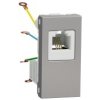 Unica - Zásuvka telefónna RJ12, 6 kontaktov 1M, Aluminium Unica - Zásuvka telefónna RJ12, 6 kontaktov 1M, Aluminium
