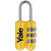 Zámok Yale YP2/23/128/1, visiaci, cestovný, s číselnou kombináciou, žltý Zámok Yale YP2/23/128/1, visiaci, cestovný, s číselnou kombináciou, žltý