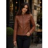 Max Original Leather Dámska kožená bunda CAMICURO (XL 50-52) - Mocca - XL Max Original Leather Dámska kožená bunda CAMICURO (XL 50-52) - Mocca - XL
