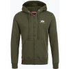 Pánska mikina Alpha Industries Basic Zip SL dark olive Pánska mikina Alpha Industries Basic Zip SL dark olive