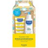 Mustela Bébé opaľovací krém pre deti SPF 50+ 100 ml + hydratačné telové mlieko na detskú pokožku 300 ml