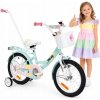 DETSKÝ BICYKEL 16 PALCOV PRE DIEVČATKO S KOŠÍKOM A VODIČKOU + DETSKÝ BICYKEL 16 PALCOV PRE DIEVČATKO S KOŠÍKOM A VODIČKOU +