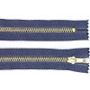 Pro Háčkování Kovový zip nedělitelný 8 cm, Ø 6 mm modrý jeans Pro Háčkování Kovový zip nedělitelný 8 cm, Ø 6 mm modrý jeans