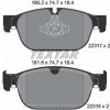 TEXTAR Sada brzdových platničiek kotúčovej brzdy 2231701 TEXTAR Sada brzdových platničiek kotúčovej brzdy 2231701