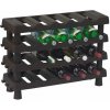 Plastový regál na víno Mamutex VARIO 495x715x220 mm - 20 fliaš, čierny Plastový regál na víno Mamutex VARIO 495x715x220 mm - 20 fliaš, čierny