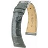 Kožený remienok Hirsch London L 04307030-2, sivý, z kože aligátora, dĺžka L, Quick Release Kožený remienok Hirsch London L 04307030-2, sivý, z kože aligátora, dĺžka L, Quick Release