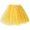 GUIRCA Retro tutu sukně neon žlutá 40 cm 80. léta disco