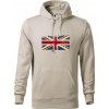 Britská vlajka stará - Mikina pánska Cape s kapucňou - M ( Ľadovo sivá ) Britská vlajka stará - Mikina pánska Cape s kapucňou - M ( Ľadovo sivá )