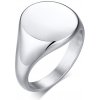 Steel Edge Pečatný prsteň z chirurgickej ocele SERC448 veľkosť: 62
