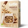 GRANOLA ČOKOLÁDA - BEZLEPKOVÉ LIESKOVÉ ORECHY BIO 350 g - TURTLE GRANOLA ČOKOLÁDA - BEZLEPKOVÉ LIESKOVÉ ORECHY BIO 350 g - TURTLE