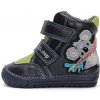 D.D.step Detské chlapčenské zimné topánky royal blue W029-42498B
