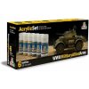 ITALERI Sada akrylových barev 440AP WWII MILITARY ALLIED ARMY 6 ks