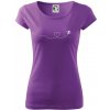 Dráha letu včely - srdce - Dámske tričko Pure - XL ( Fialová ) Dráha letu včely - srdce - Dámske tričko Pure - XL ( Fialová )