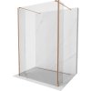 Mexen Kioto voľne stojaca sprchová stena 160 x 30 x 30 cm, transparentná, ružové zlato - 800-160-030-222-60-00-030 Mexen Kioto voľne stojaca sprchová stena 160 x 30 x 30 cm, transparentná, ružové zlato - 800-160-030-222-60-00-030