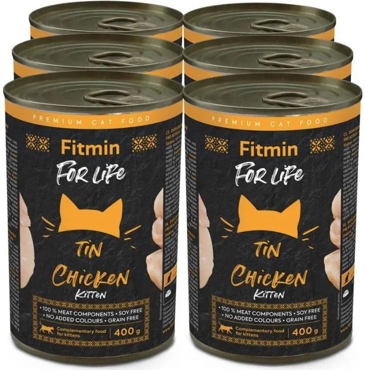 Fitmin for Life Kuracia pre mačiatka 6 x 400 g
