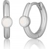 Strieborné náušnice kruhy s opálom JVD SVLE3072XH2O100 Strieborné náušnice kruhy s opálom JVD SVLE3072XH2O100