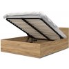 Wilsondo Manželská posteľ s úložným priestorom Dolly - dub craft Rozmer: 160x200 Wilsondo Manželská posteľ s úložným priestorom Dolly - dub craft Rozmer: 160x200