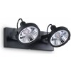 Stropné svietidlo Ideal lux 200248 GLIM PL2 NERO 2xGU10 50W čierna Stropné svietidlo Ideal lux 200248 GLIM PL2 NERO 2xGU10 50W čierna