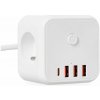 Sieťová predlžovacia šnúra 3× zásuvka s uzemnením 3× USB USB-C vypínač On/Off 1, 5m biela Linea Pro Cube Kobi Sieťová predlžovacia šnúra 3× zásuvka s uzemnením 3× USB USB-C vypínač On/Off 1, 5m biela Linea Pro Cube Kobi