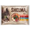 Shelma Cat kura hovädzie losos a treska 4 x 85 g