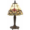 Vitráž Tiffany lampa stolová clayre&eef Ø20*36 Vitráž Tiffany lampa stolová clayre&eef Ø20*36