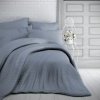 Kvalitex Saténové obliečky s prúžkom 140x220 + 70x90 cm - Tmavo šedá predĺžené Kvalitex Saténové obliečky s prúžkom 140x220 + 70x90 cm - Tmavo šedá predĺžené