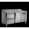 TEFCOLD Chladiaci stôl so zadným lemom | CK 7220 | 1 dvere + 2 zásuvky GN1/1 TEFCOLD Chladiaci stôl so zadným lemom | CK 7220 | 1 dvere + 2 zásuvky GN1/1