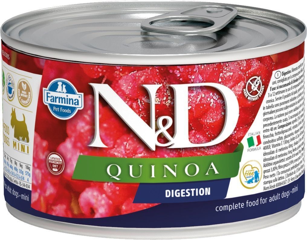 N&D DOG Quinoa Digestion Lamb & Fennel Mini 140 g