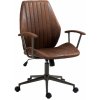Design-Shop Kancelárska stolička Nampa v industriálnom štýle - koženka - Cognac antik Design-Shop Kancelárska stolička Nampa v industriálnom štýle - koženka - Cognac antik
