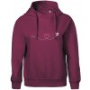 Dráha letu včely - srdce - Oversized mikina dámská Moon - kratšia + širšia - M ( Fuchsiová ) Dráha letu včely - srdce - Oversized mikina dámská Moon - kratšia + širšia - M ( Fuchsiová )