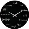 Matematické hodiny čierne, 35 cm Matematické hodiny čierne, 35 cm
