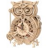 Robotime 3D drevené mechanické puzzle Hodiny Sova kyvadlové 161 ks Robotime 3D drevené mechanické puzzle Hodiny Sova kyvadlové 161 ks