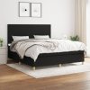 Box spring postel s matrací černá 160x200 cm textil Černý 3142187 Box spring postel s matrací černá 160x200 cm textil Černý 3142187