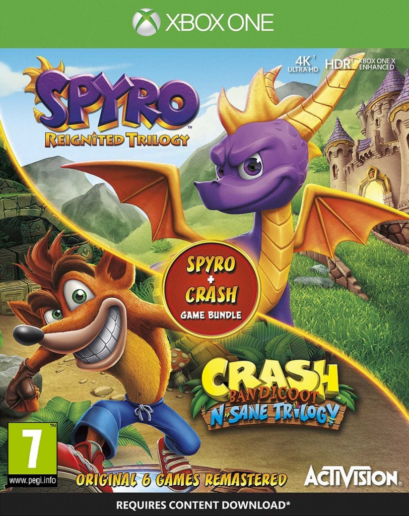 Crash Bandicoot N Sane Trilogy + Spyro Reignited Trilogy