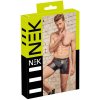 NEK Pánske boxerky čierne S so zlatým zipsom a elastickými vsadkami