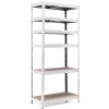 Policový regál Trestles RH 1800x900x300, nosnosť 2100 kg, 6 políc Farba: pozink, Typ police: drevená MDF 5,4 mm Policový regál Trestles RH 1800x900x300, nosnosť 2100 kg, 6 políc Farba: pozink, Typ police: drevená MDF 5,4 mm