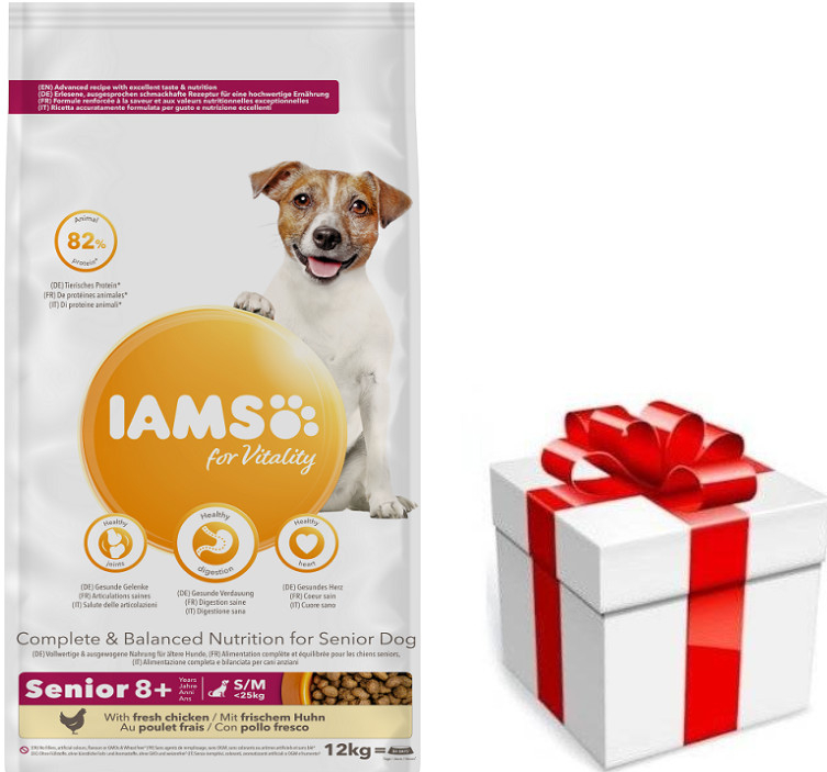 IAMS Dog Senior Small & Medium Chicken 12 kg