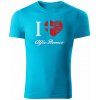 T-ričko I Love Alfa Romeo pánske tričko Farba trička: Tyrkysová, Farba potlače: Biela, Veľkosť: XL T-ričko I Love Alfa Romeo pánske tričko Farba trička: Tyrkysová, Farba potlače: Biela, Veľkosť: XL