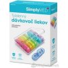 SimplyMED Týždenný dávkovač liekov otvárací, model 21010, 1 kus SimplyMED Týždenný dávkovač liekov otvárací, model 21010, 1 kus