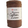 Špagát Macrame Cotton Lurex Tmavo hnedá s medenou 742 Špagát Macrame Cotton Lurex Tmavo hnedá s medenou 742