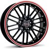 Borbet CW 2 7x17 5x100 ET35 black red line