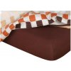Dadka Jersey plachta tmavo hnědá 90x200x20 Dadka Jersey plachta tmavo hnědá 90x200x20