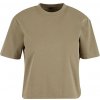 Build Your Brand Dámske oversize tričko BY369 Pale Olive