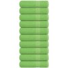 VidaXL Osušky, 10 ks, zelené, 70x140 cm, bavlna 100 % VidaXL Osušky, 10 ks, zelené, 70x140 cm, bavlna 100 %