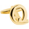 Bubibubi Manžetový gombík zlaté písmeno Q Bubibubi Manžetový gombík zlaté písmeno Q