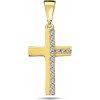 Zlatý prívesok so zirkónmi krížik ZP0400XJ71-1700 (585/1000) 1,17g Zlatý prívesok so zirkónmi krížik ZP0400XJ71-1700 (585/1000) 1,17g