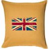 Britská vlajka stará - Vankúš 50x50 - 50x50 - Vrátane výplne ( Zlatožltá ) Britská vlajka stará - Vankúš 50x50 - 50x50 - Vrátane výplne ( Zlatožltá )