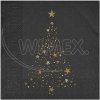 Wimex Obrúsok PAP FSC Mix 3V Vianoce čierne a z 33x33 cm 20 ks